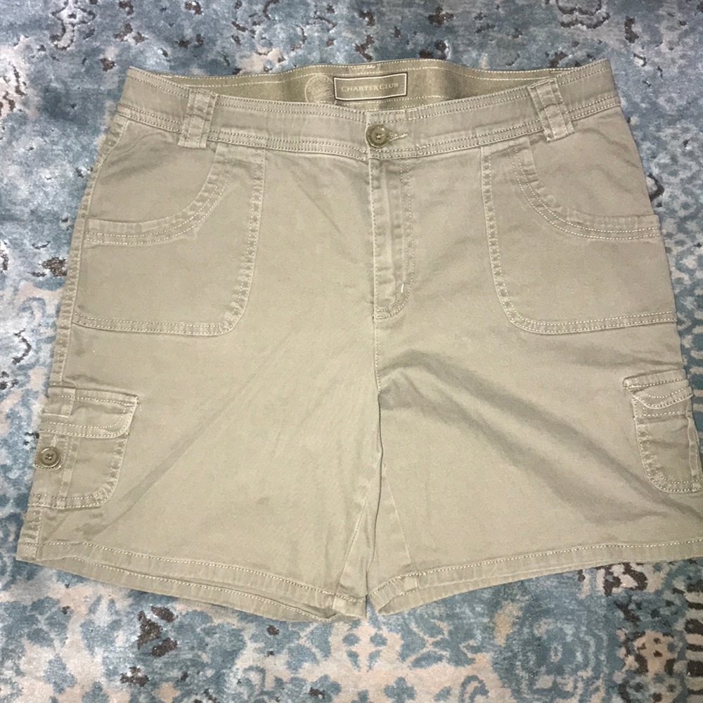 Charter Club Olive Cargo Shorts